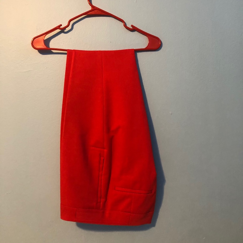Red dress pants